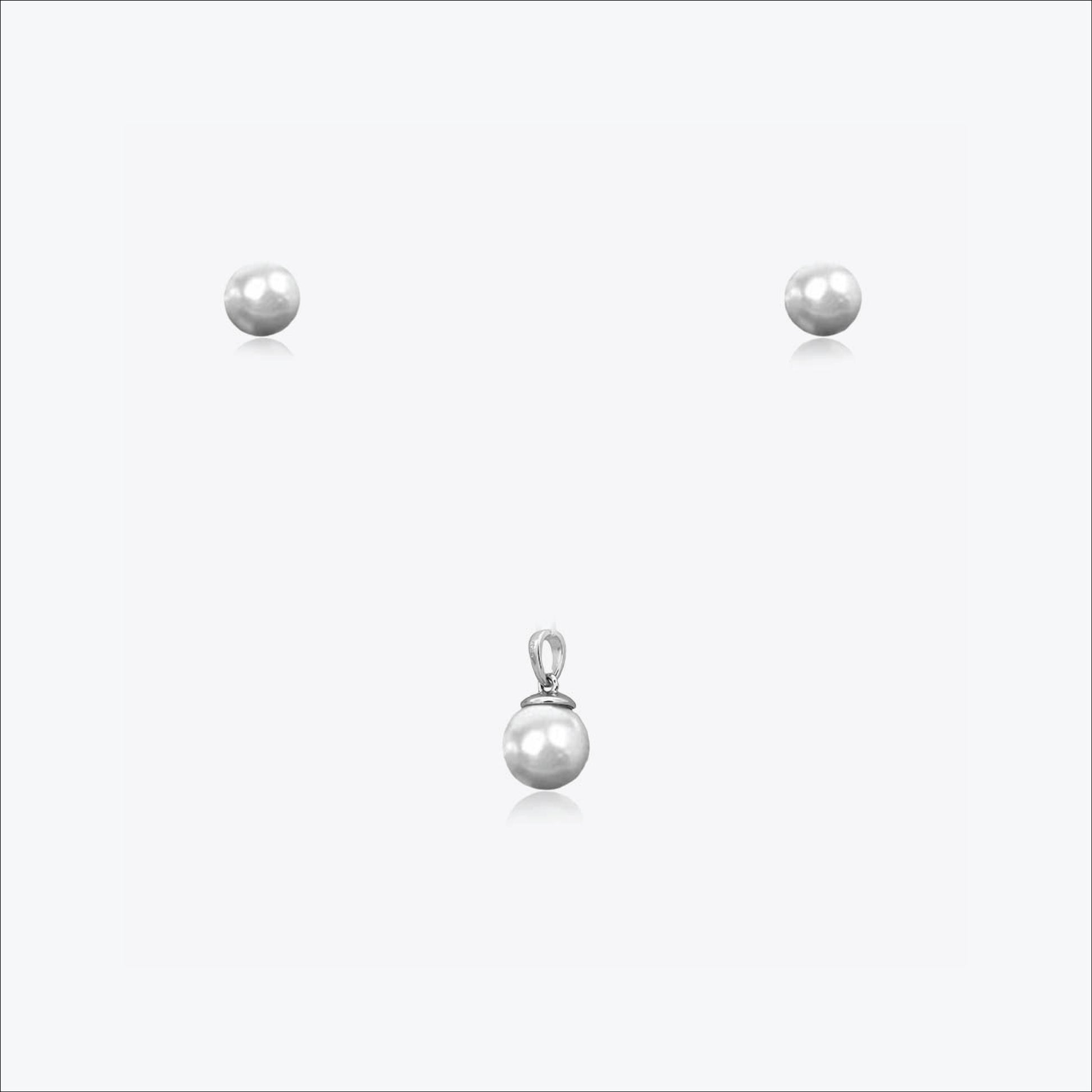 Heartglint Set – Sterling Silver in Elegance