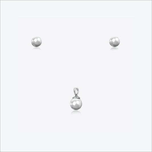 Heartglint Set – Sterling Silver in Elegance