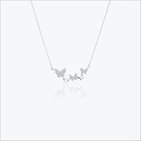 Papillia Pendant – Sterling Silver in Fluttered Grace