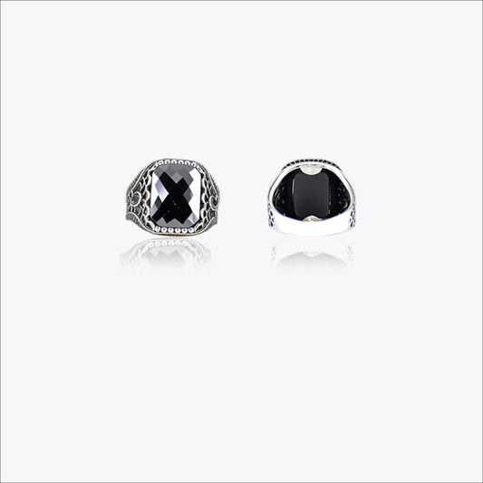 Sterling silver Gemstone Men`s Ring