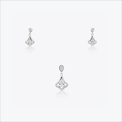 Halo Drift Set – Sterling Silver with Serene Sparkle