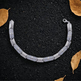 Classic Silver Statement Men`s Bracelet