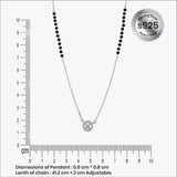 Sterling silver Obscura Halo Pendant