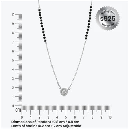 Sterling silver Noirhalo Pendant