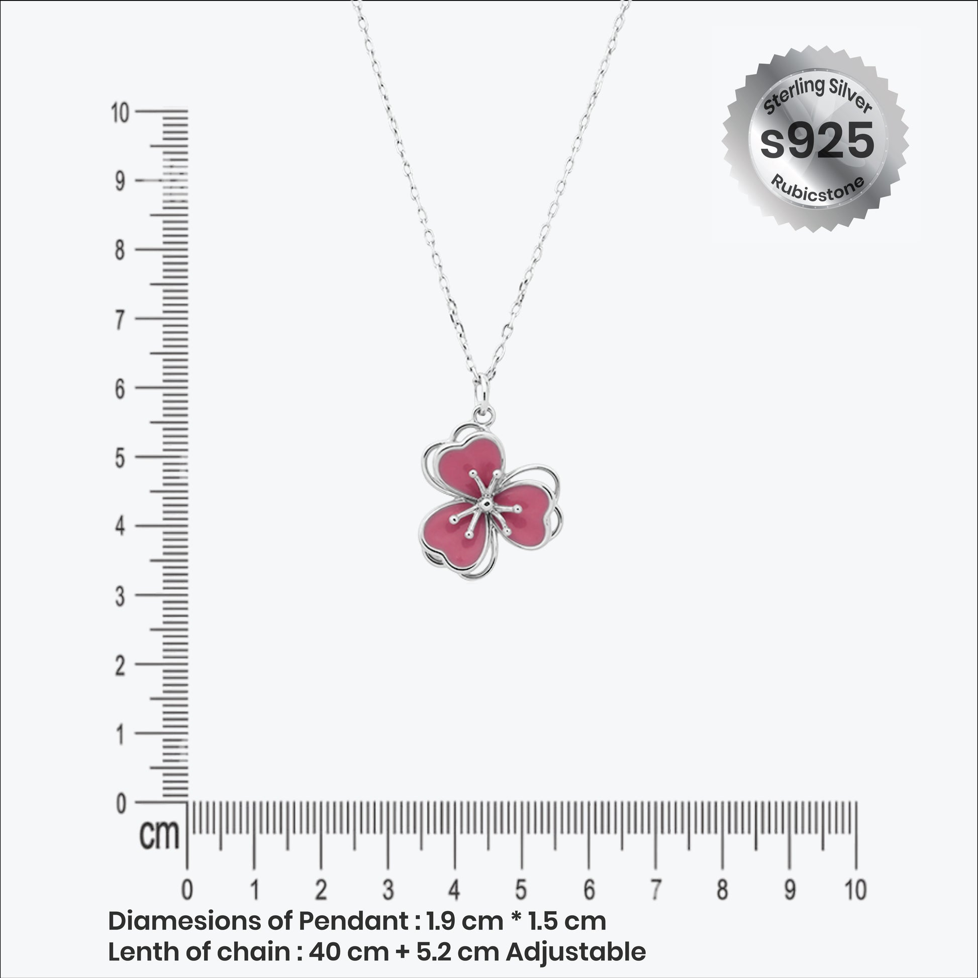 Rosafleur Pendant – Sterling Silver elegance
