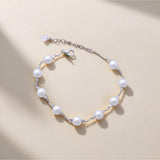 Pearl Embrace Bracelet in Silver
