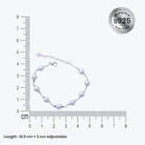 Pearl Embrace Bracelet in Silver