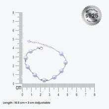 Pearl Embrace Bracelet – Sterling Silver with Timeless Romance