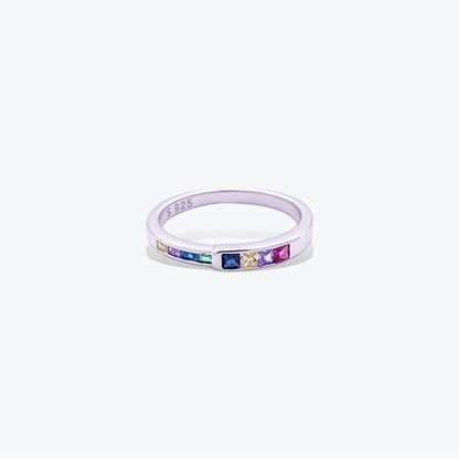 Arden Square Ring – Sterling Silver with Geometric Elegance