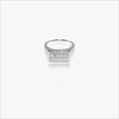 Sterling silver Vetrax Men`s Ring