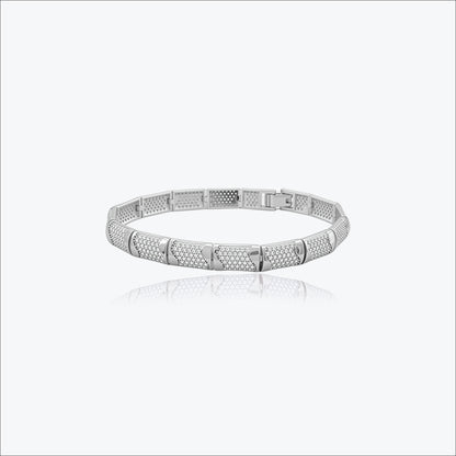 Aegis Plate Bracelet – Sterling Silver in Strength