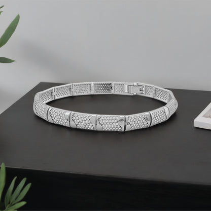Aegis Plate Bracelet – Sterling Silver in Strength