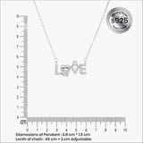 Eira Love Pendant in silver