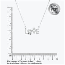 Sterling silver Eira Love Pendant