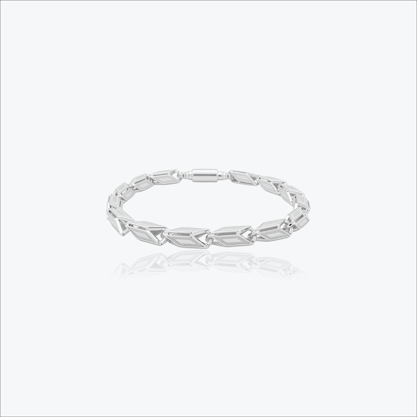 architecto bracelet – sterling silver in bold precision