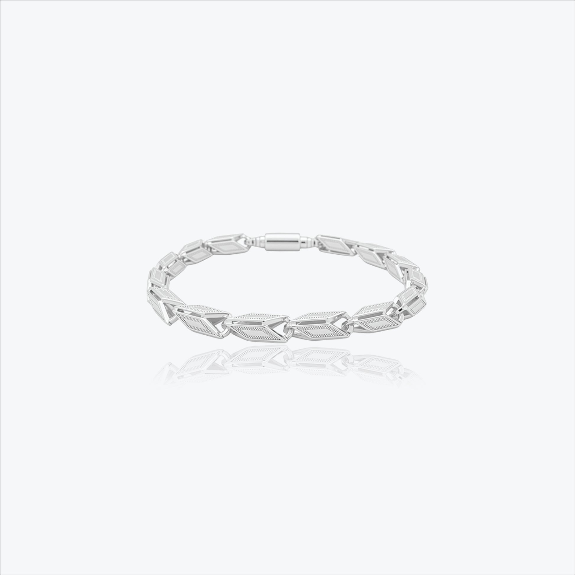 Architecto Bracelet – Sterling Silver in Bold Precision