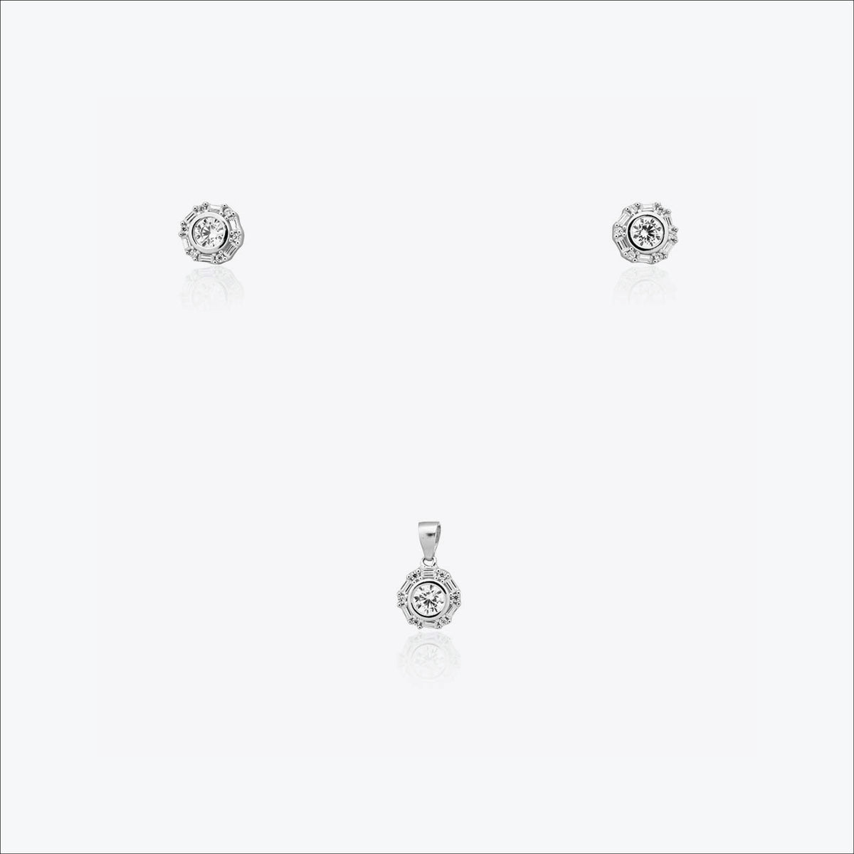 Lucent Core Pendant – Sterling Silver with Subtle Glow
