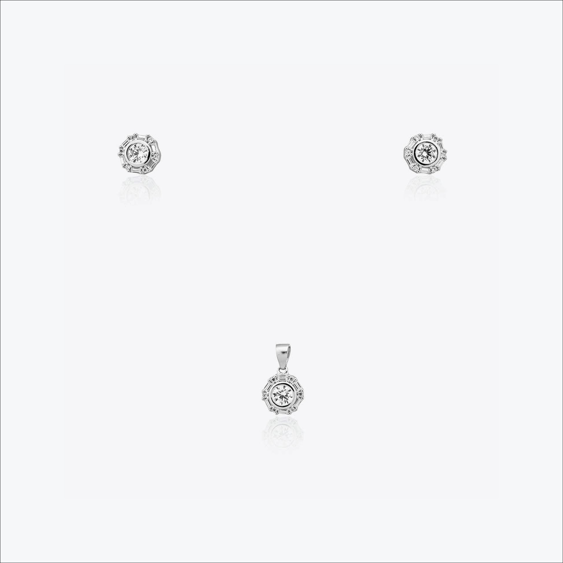 Lucent Core Pendant – Sterling Silver with Subtle Glow