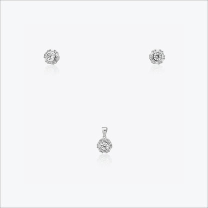 Lucent Core Pendant – Sterling Silver with Subtle Glow