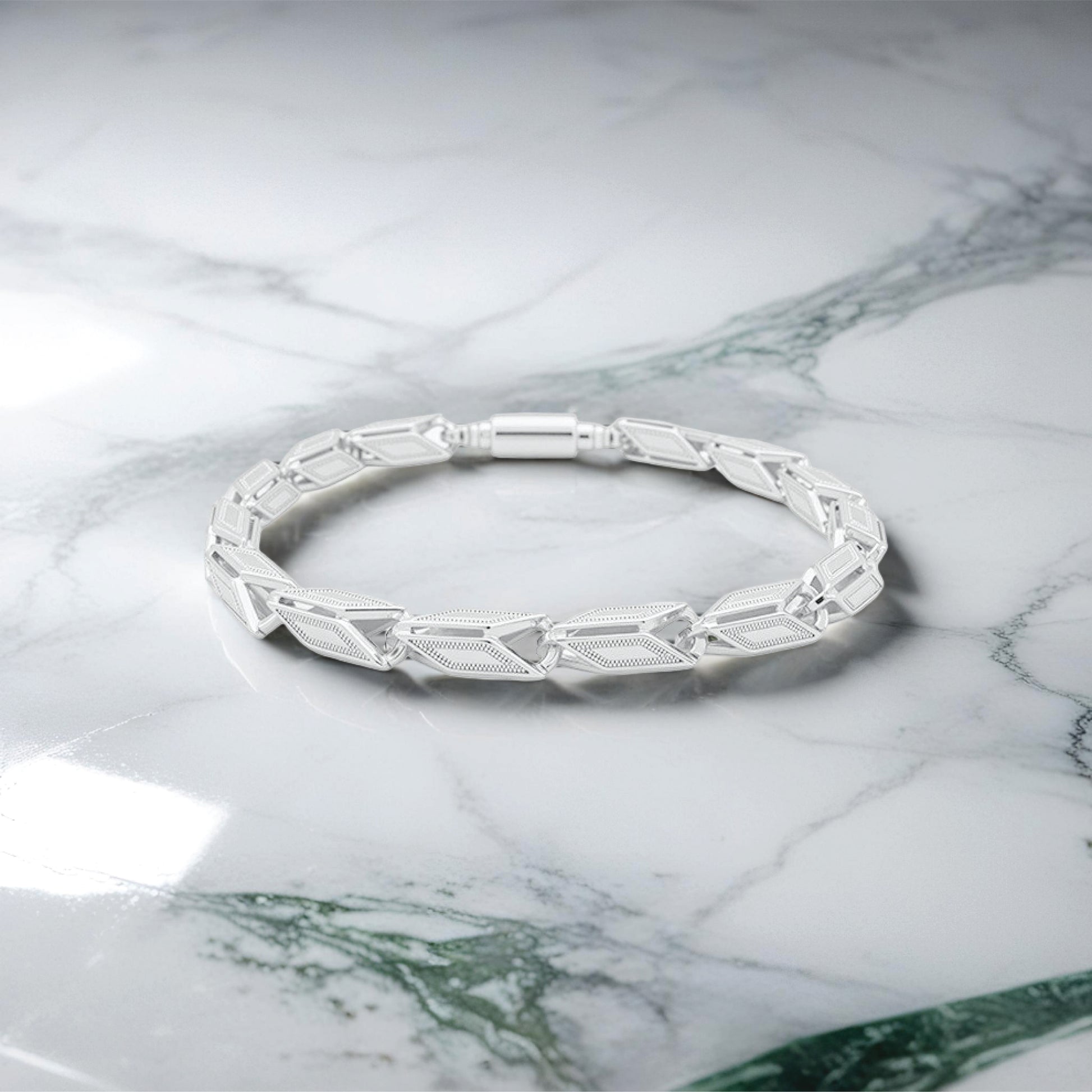 Architecto Bracelet – Sterling Silver in Bold Precision