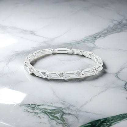 Architecto Bracelet – Sterling Silver in Bold Precision