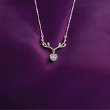 Velin Antler Pendant in silver