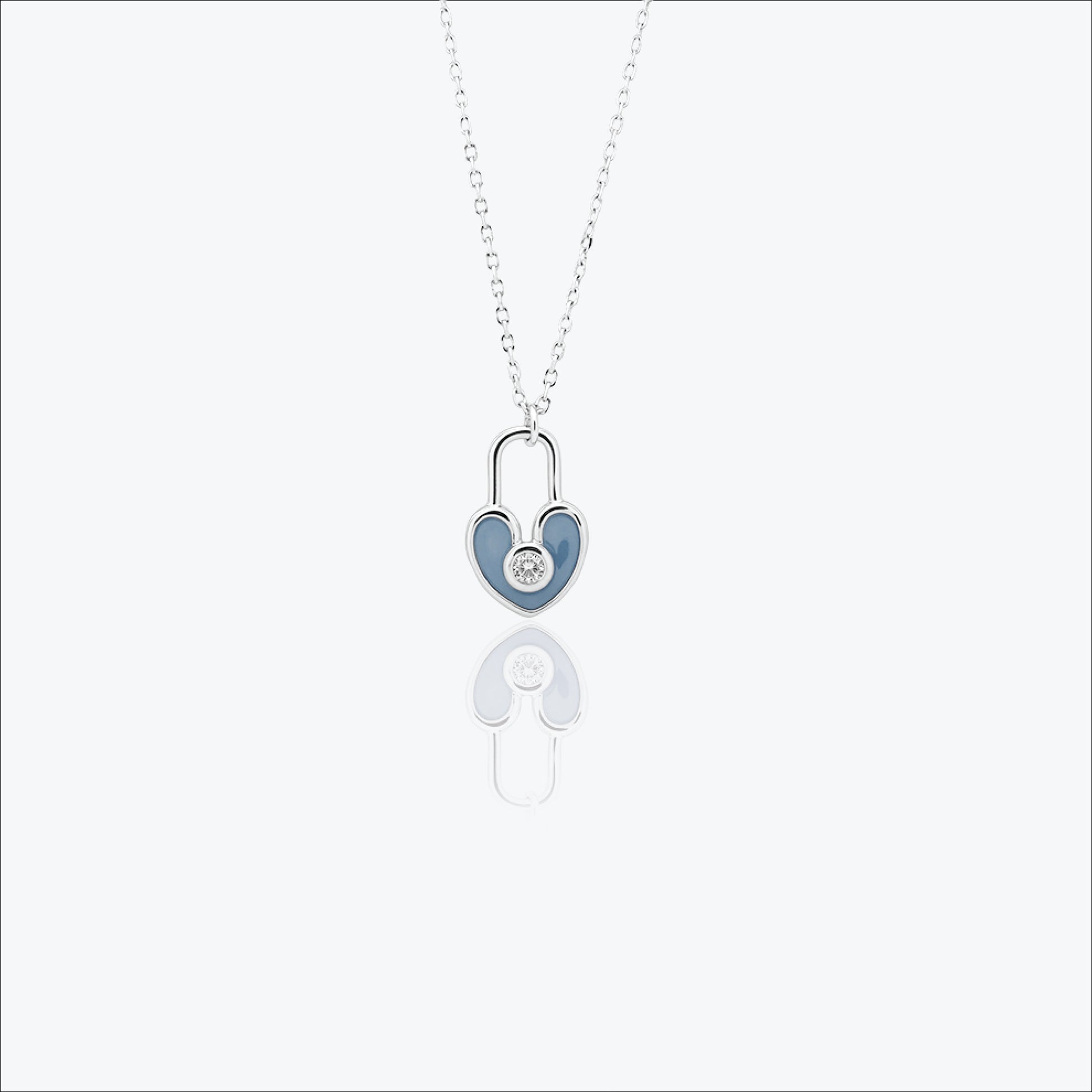 Velin Heartlock Pendant – Sterling Silver 