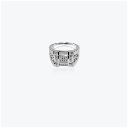 Sterling silver Centra Men`s Ring