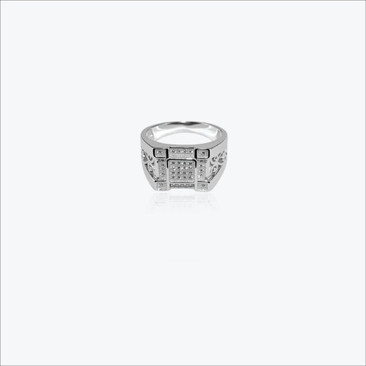Sterling silver Centra Men`s Ring