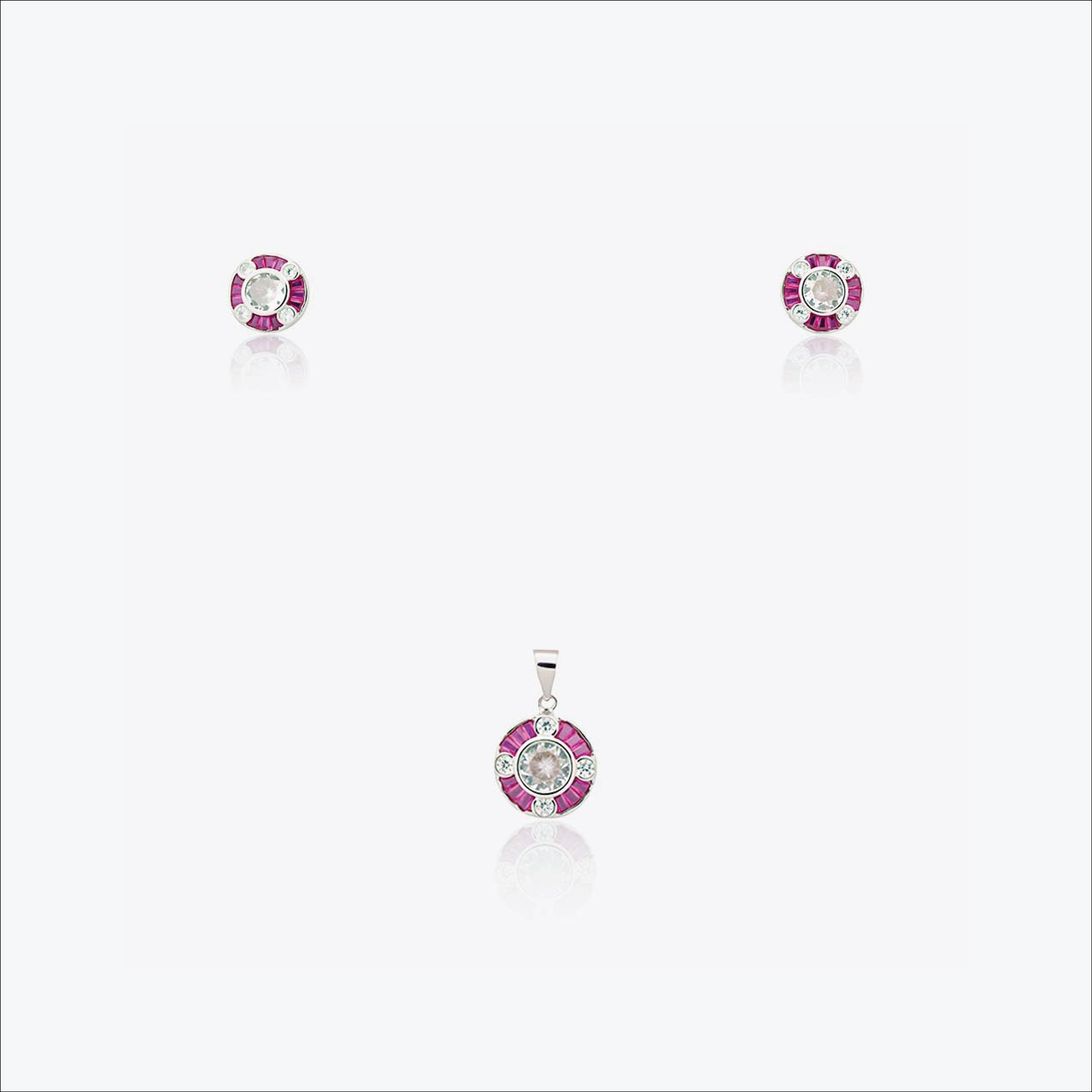 Pinklight Pendant – Sterling Silver with Warm Elegance