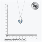 Locked in Love Pendant in silver