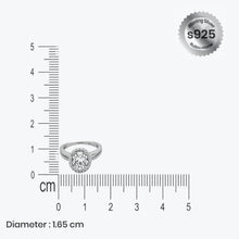 Halo Grace Ring – Sterling Silver with Brilliant Centerpiece