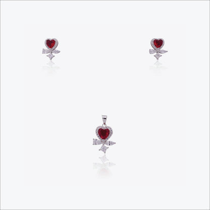  Rosaline Halo pendant– Sterling Silver in Elegant Devotion
