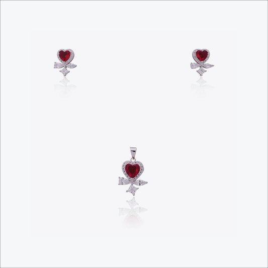  Rosaline Halo pendant– Sterling Silver in Elegant Devotion
