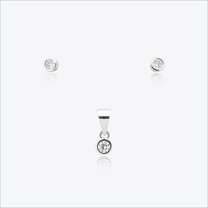 Eira Beam Pendant – Sterling Silver with Quiet Light