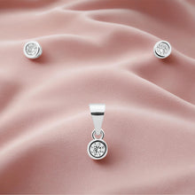 Eira Beam Pendant – Sterling Silver with Quiet Light