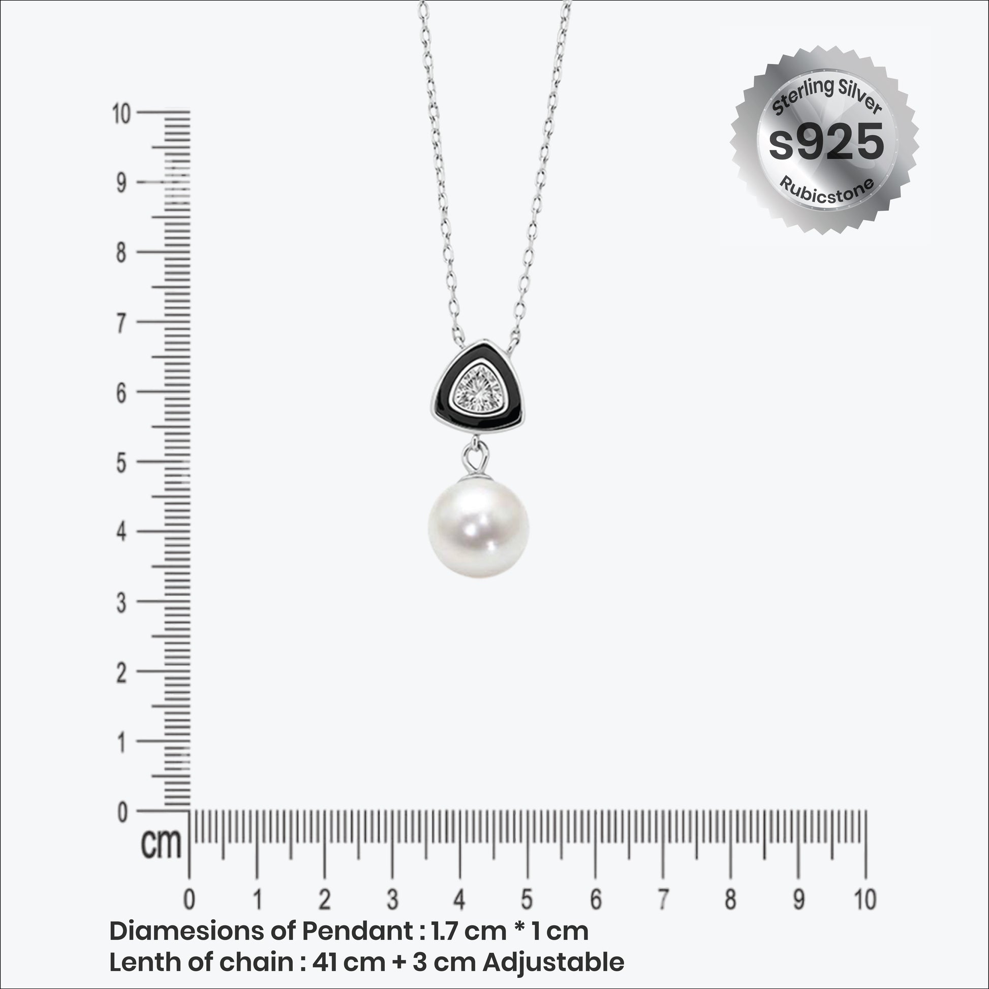 Sterling silver Trielle Pendant