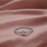 Sterling silver Lustrous Glow Ring