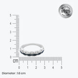 Oceanic Flow Women`s Ring in Silver