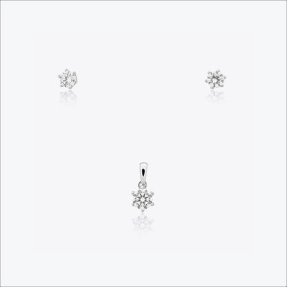 Eira Marquise Pendant – Sterling Silver with Subtle Glow