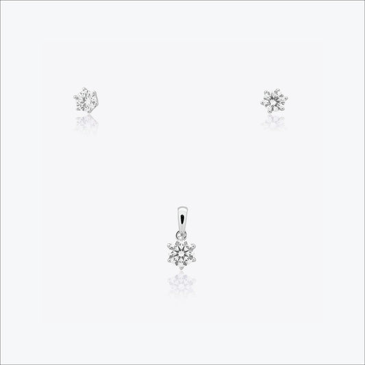 Eira Marquise Pendant – Sterling Silver with Subtle Glow