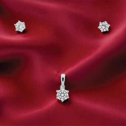 Eira Marquise Pendant – Sterling Silver with Subtle Glow