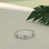 Silver Celestial Bloom Women`s Ring