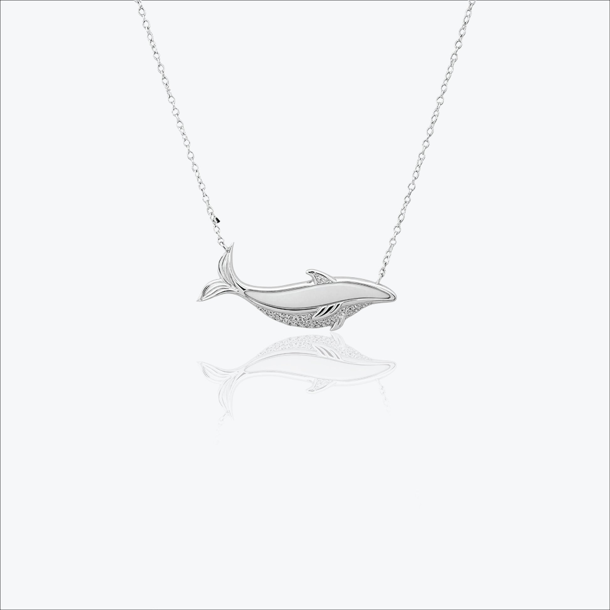Selaché Pendant – Sterling Silver in Oceanic Poise