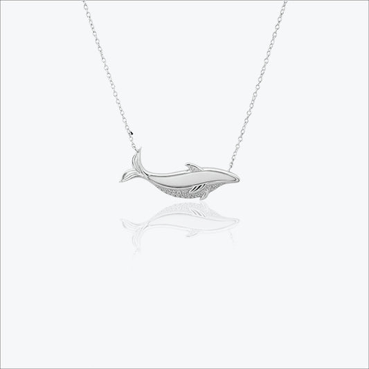 Selaché Pendant – Sterling Silver in Oceanic Poise