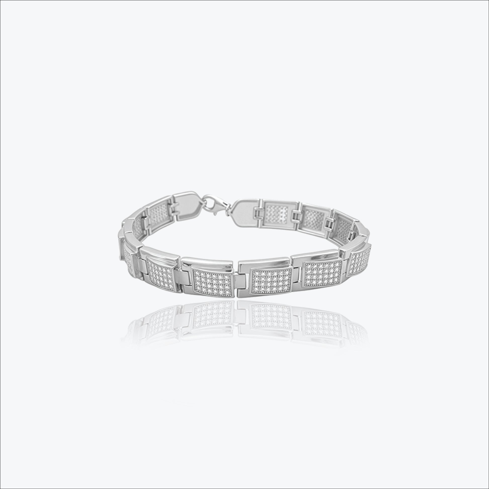 Recta Link Bracelet – Sterling Silver in Refinement
