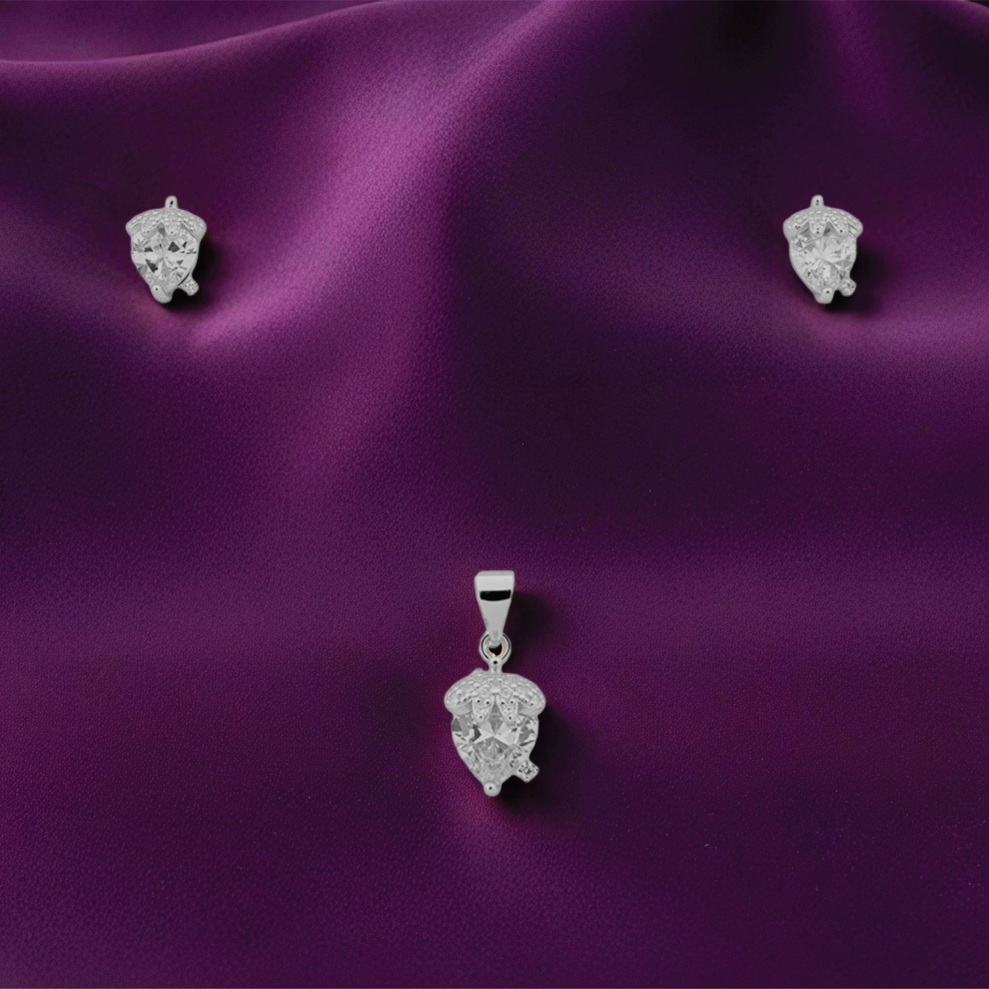 Eira Bloom Set – Sterling Silver with Soft Sparkle