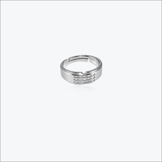 Sterling Silver Trivyn Men`s Ring