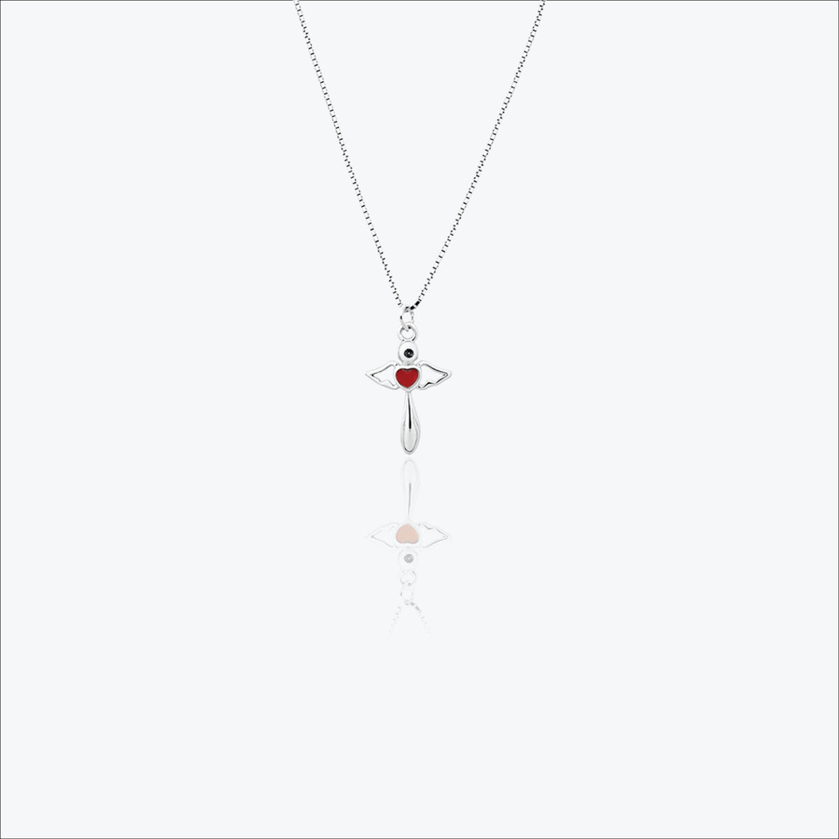 Alavelle Pendant – Sterling Silver in Winged Devotion