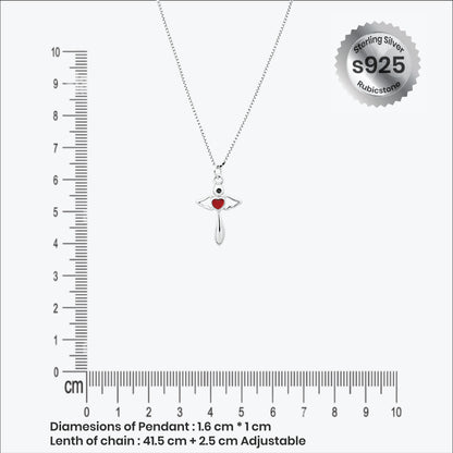 Alavelle Pendant – Sterling Silver in Winged Devotion